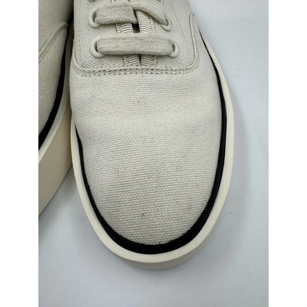 FEAR OF GOD 101 BACKLESS OFF WHITE CANVAS TRAINERS SNEAKERS EU 38 7US